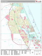 Port St. Lucie Digital Map Premium Style